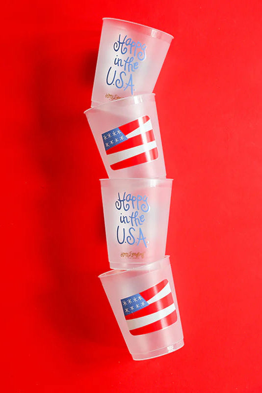 Happy Everything: Flag Frosted Cups Set of 10