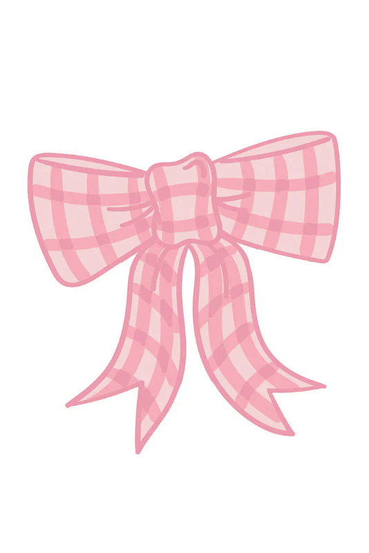 Happy Everything: Pink Gingham Bow Attachment