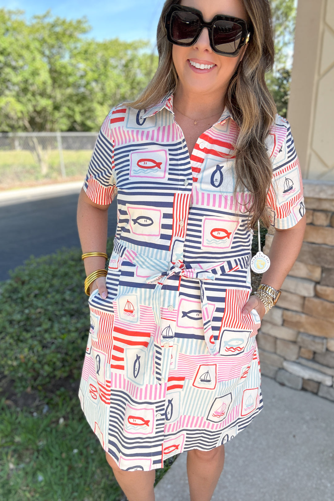 Spartina 449: Allison Shirt Dress Admiral