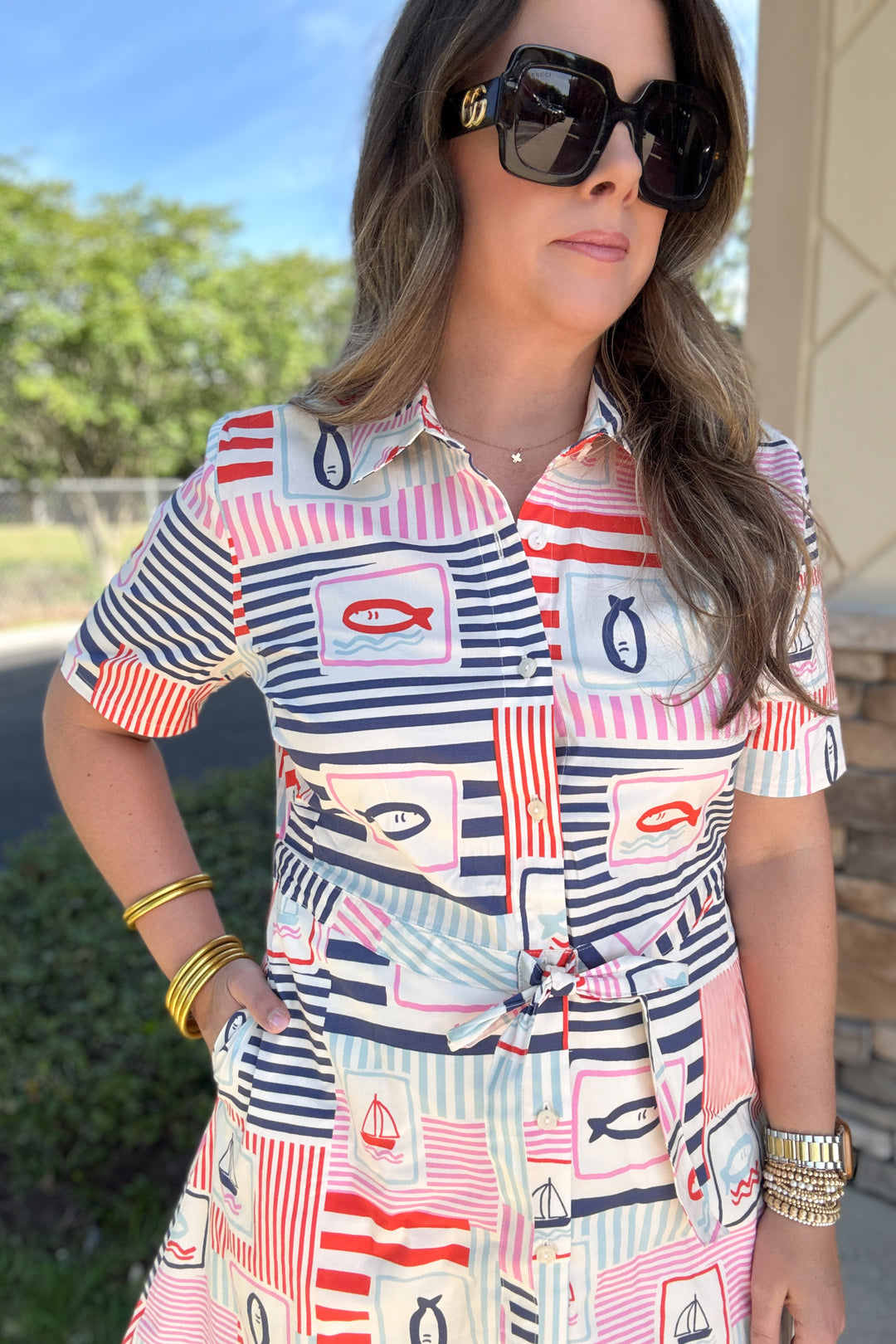 Spartina 449: Allison Shirt Dress Admiral