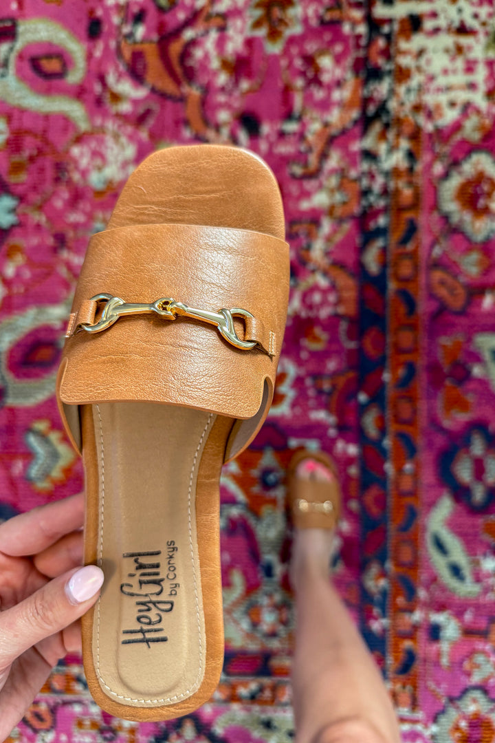 Corkys: Bit Of A Breeze Sandal - Cognac