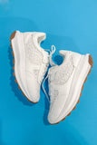 Get Preppy White Lace Sneaker