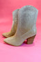 Corky's: Rhinestone Silver + Gold Ombre Bootie