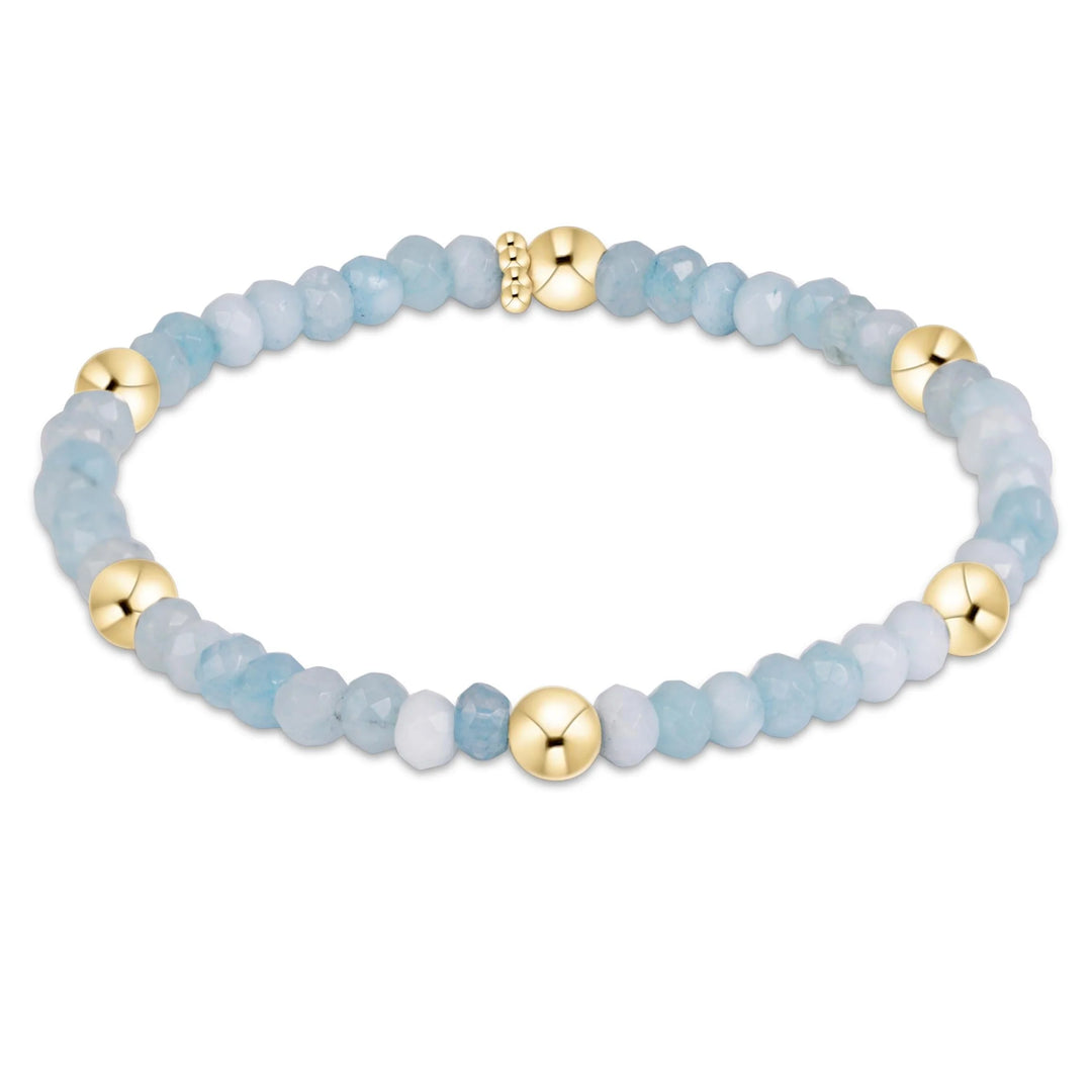 enewton: presence gemstone 4mm bracelet - aquamarine