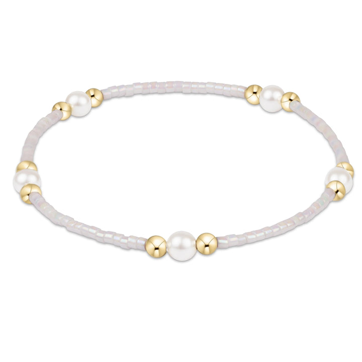 enewton: Hope Purpose Pearl Bracelet - Silky White - B Social Boutique