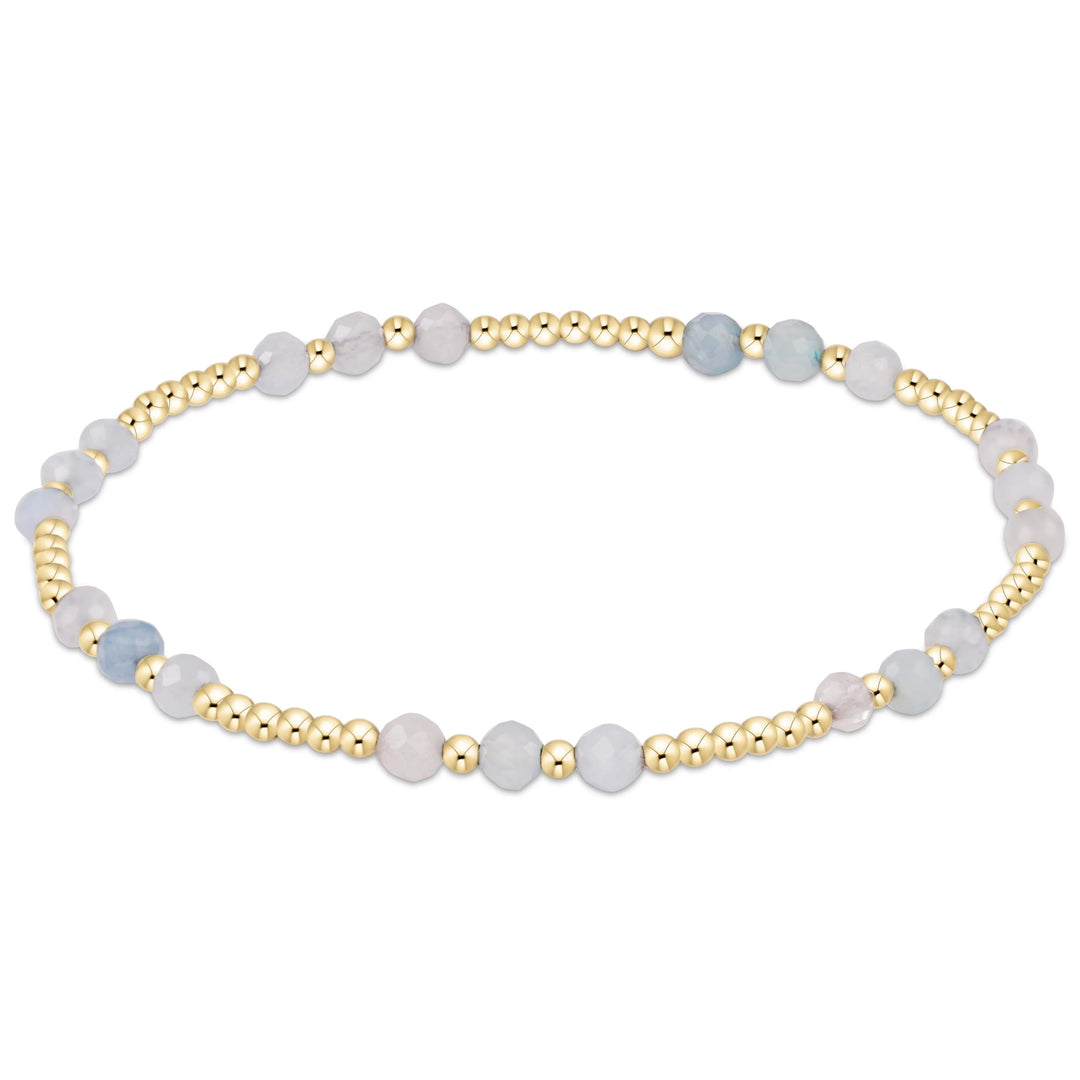 enewton: Joy Gem 3mm Bracelet - Aquamarine - B Social Boutique
