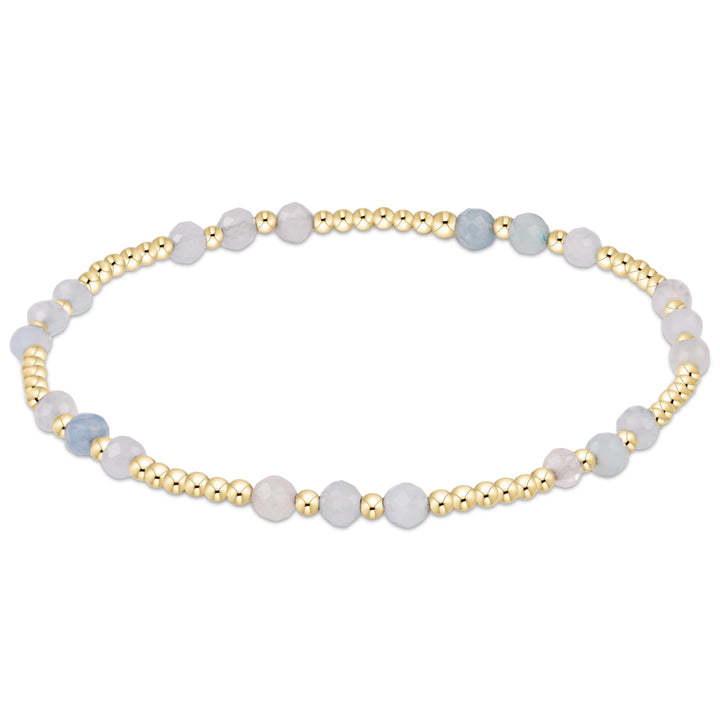enewton: Joy Gem 3mm Bracelet - Aquamarine - B Social Boutique