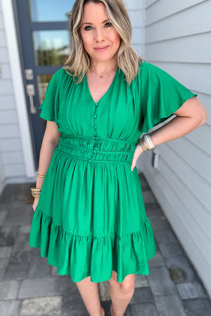Forever In Style Dress - Kelly Green