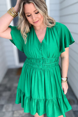 Forever In Style Dress - Kelly Green