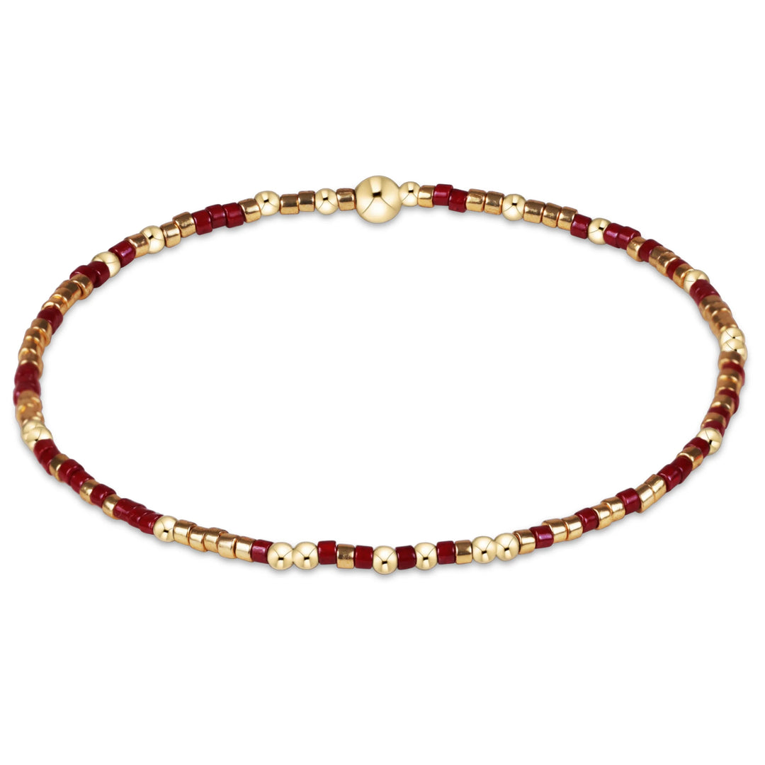 enewton: Gameday Hope Unwritten Bracelet - Gold Luster/Maroon