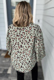 See You Soon Leopard Blouse - Sage