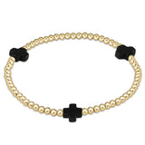 enewton: Signature Cross Gold Pattern 3mm - Onyx