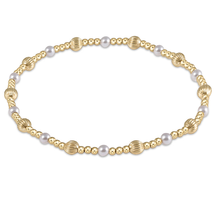 enewton: Dignity Sincerity Pattern 4mm Bracelet - Pearl - B Social Boutique