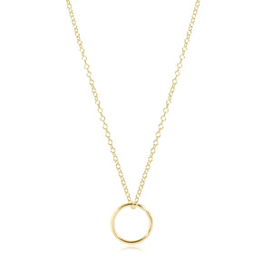 enewton: 16" Necklace Gold - Halo Gold Charm