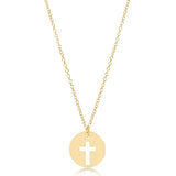 enewton: 16" Necklace Gold - Blessed Gold Disc