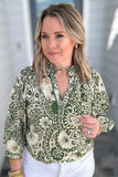 Dreaming Printed Blouse - Olive