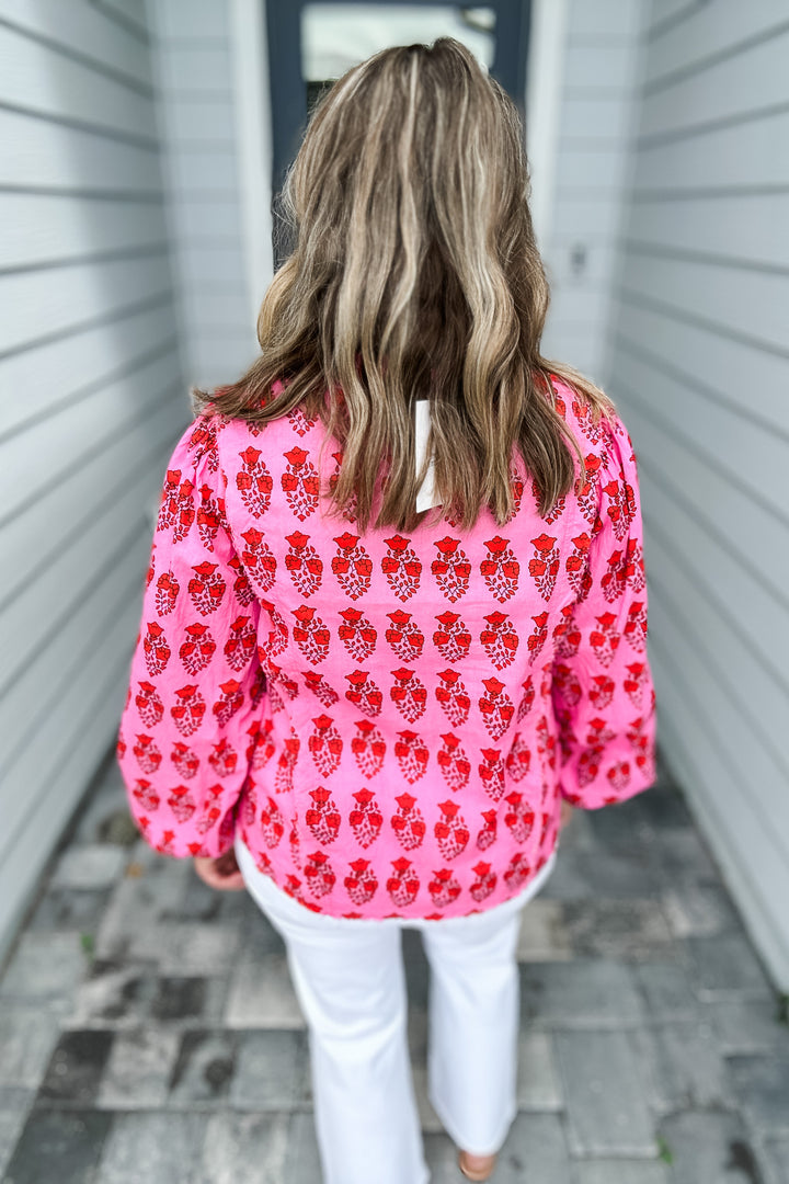THML: Sweetly Yours Top - Pink