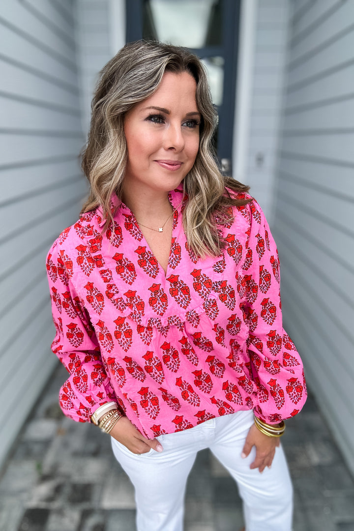 THML: Sweetly Yours Top - Pink