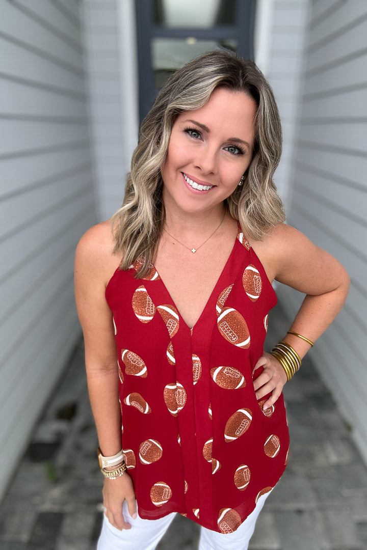 Roxy Tank - Football Crimson