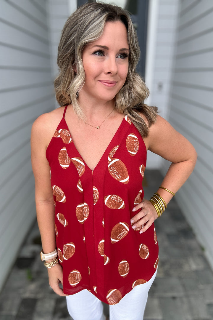 Roxy Tank - Football Crimson