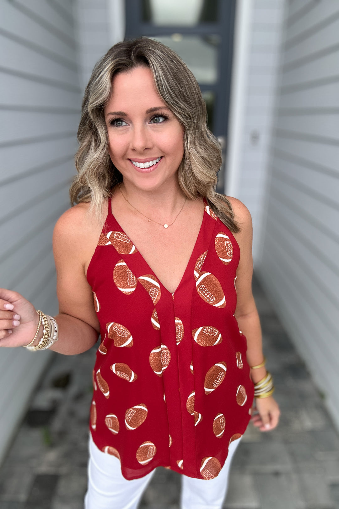 Roxy Tank - Football Crimson