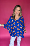 Sadie Top - Football Blue