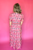 THML: Walking Together Midi Dress - Pink