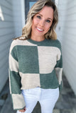 Z Supply: Rosi Blocked Sweater - Palm Green