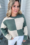 Z Supply: Rosi Blocked Sweater - Palm Green