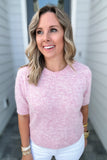 Mystic Light Pink Sweater Top