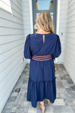 Sweet Escape Midi Dress - Navy