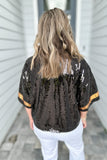 Simply Southern: Black Sequin Gameday Top