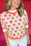 THML: Pretty In Bows Sweater - Pink