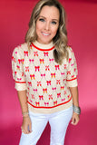 THML: Pretty In Bows Sweater - Pink