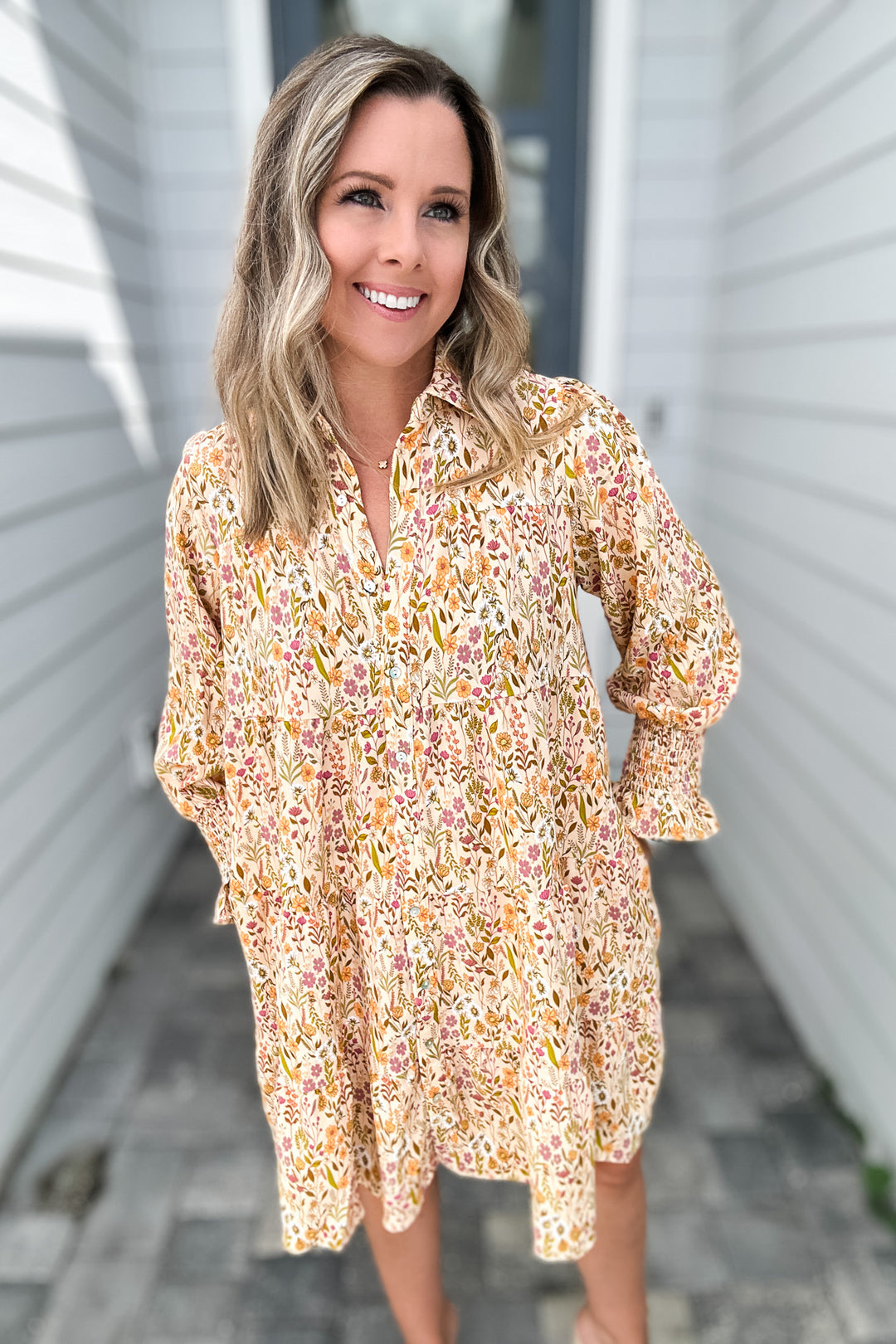 Simply Southern: Floral Button Down Shift Dress