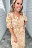 Simply Southern: Tan Floral Maxi Dress