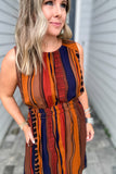 Autumn Lines Midi Dress