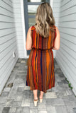 Autumn Lines Midi Dress