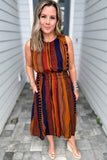 Autumn Lines Midi Dress