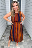 Autumn Lines Midi Dress