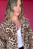 Fierce Leopard Quilted Jacket