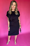 Spanx: Airessentials Gathered Waist Dress - Very Black