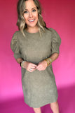 Molly Bracken: Corduroy Shift Dress