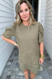 Molly Bracken: Corduroy Shift Dress