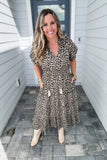 THML: Leopard Does It Midi Dress