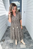 THML: Leopard Does It Midi Dress