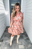 THML: Seasons Change Button Front Dress