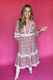 Dreaming of You Midi Dress - Mauve