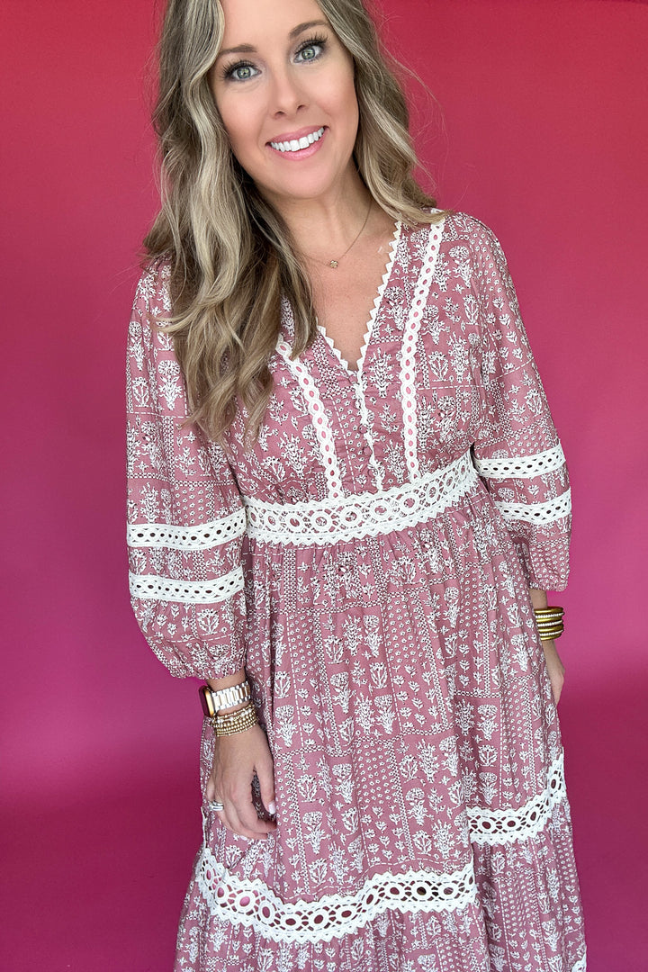 Dreaming of You Midi Dress - Mauve