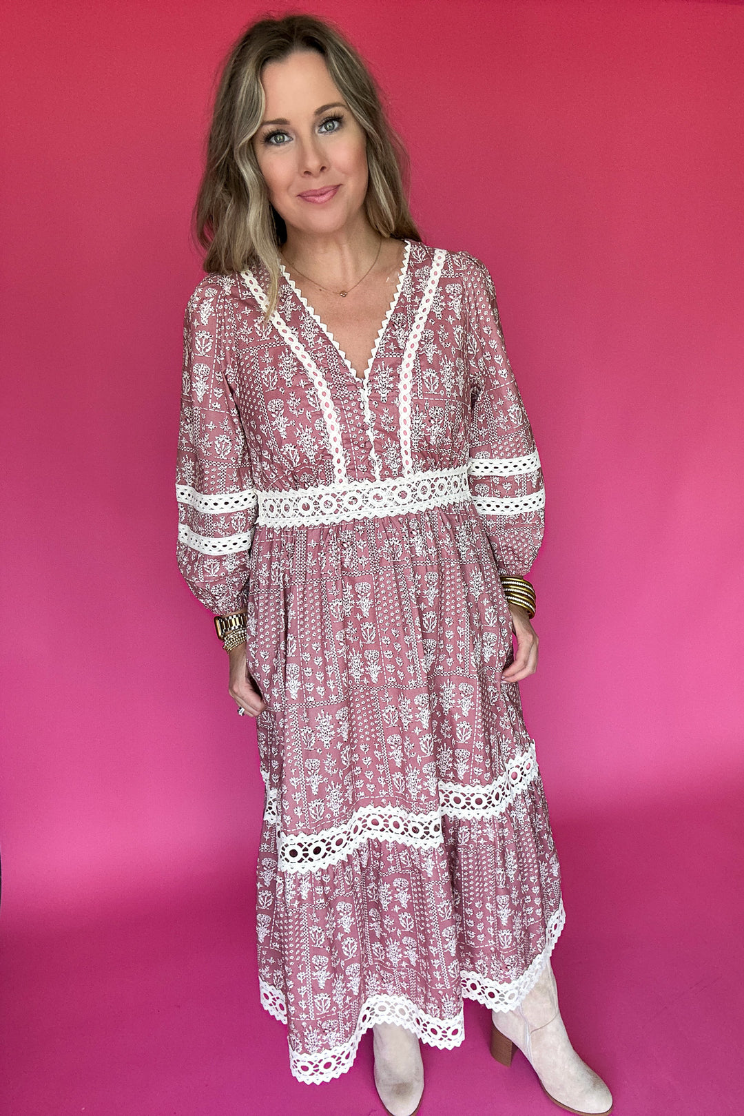 Dreaming of You Midi Dress - Mauve